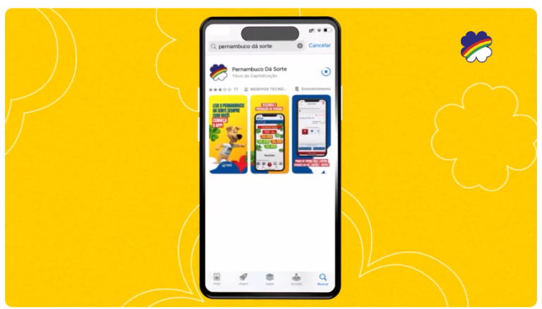 Como baixar o app Pernambuco dá Sorte?