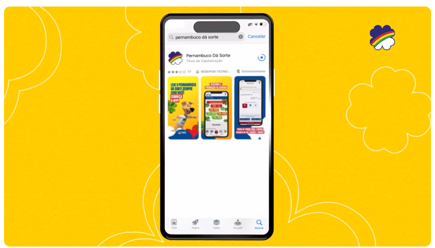 Como baixar o app Pernambuco dá Sorte?